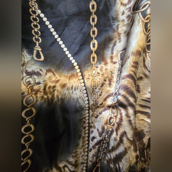 Lindi Metallic Brown Utility Military Safari Mobwife Transitional Jacket Size L - Picture 7 of 12